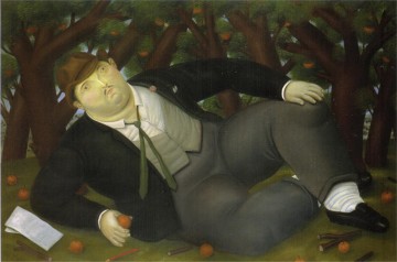 Fernando Botero œuvres - Le poète Fernando Botero